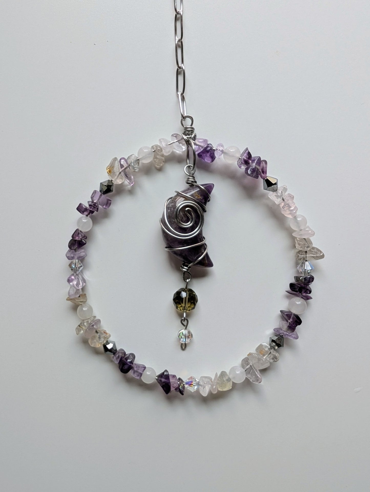 Amethyst Moon Suncatcher