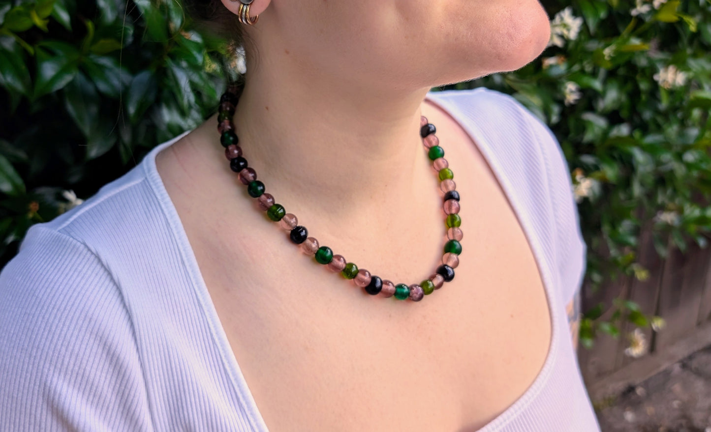 Vintage Glass Bead Necklace