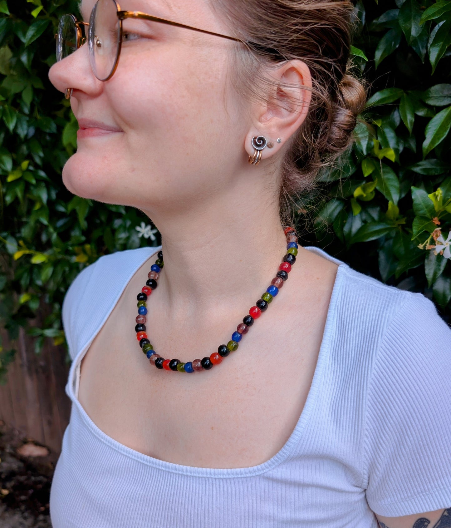 Vintage Glass Bead Necklace