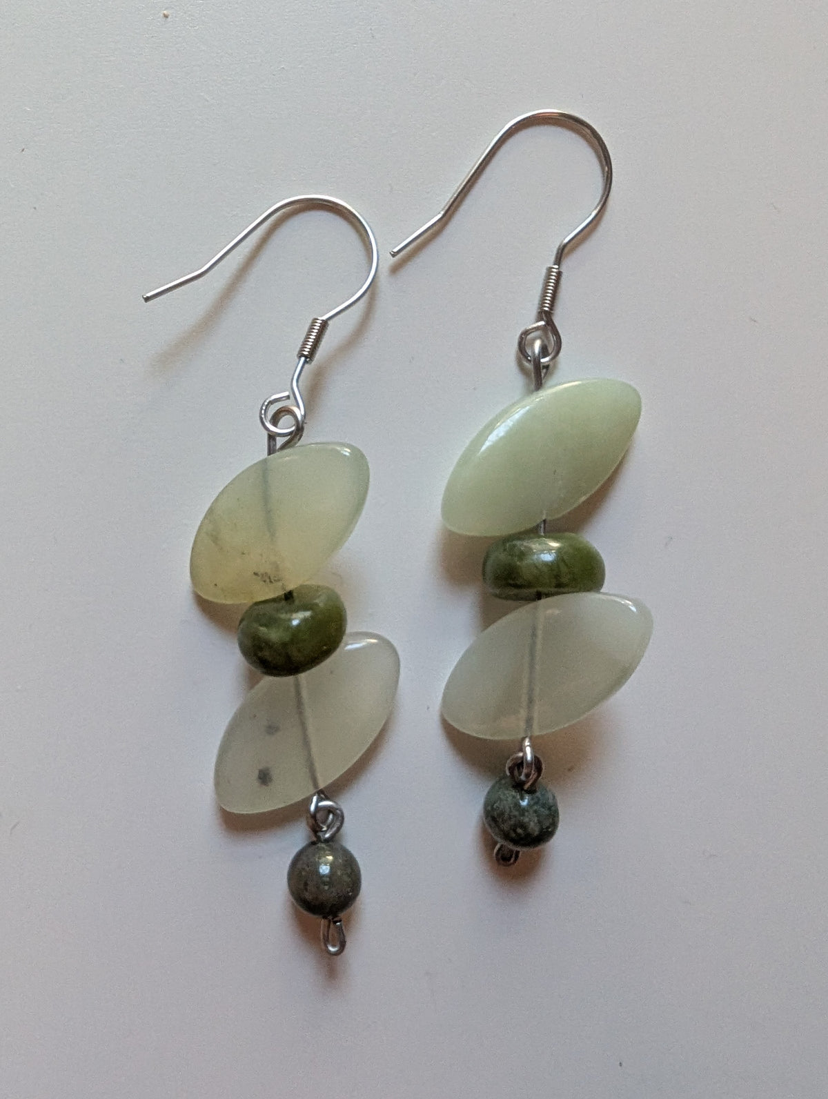 Green Petal Earrings